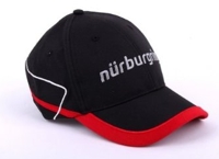 Hochwertige schwarz-rote Schirmmütze mit dem Nürburgring-Schriftzug!